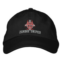 Zombie Sniper Hat (Embroidered) Embroidered Hats