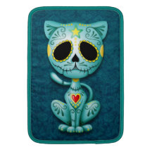 Zombie Sugar Kitten, blue Sleeves For MacBook Air