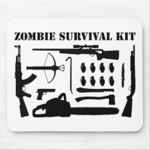 Zombie Survival Kit Mousemats