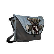 Zombie Teddy Bear Messenger Bag