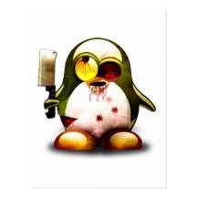 Zombie Tux (Linux Tux) Postcards
