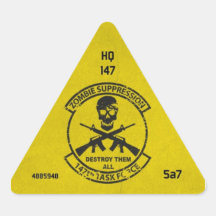 Zombie Unit ID Sticker 147th HQ