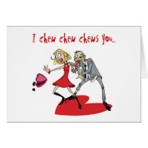 Zombie Valentine Greeting Cards