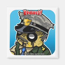 Zombiees! Sheriff Truman Refrigerator Magnet