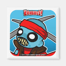 Zombiees! Zattori Hanzo Refrigerator Magnets