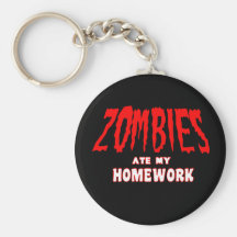 Zombies Ate My Homework Key Chain
