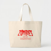 Zombies Ate My Homework Tote Bags