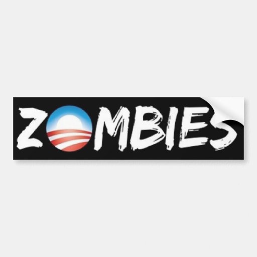 ZOMBIES BUMPER STICKERS