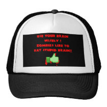 Zombies like stupid brains hats