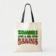 Zombies Love a Girl with Brains Bags