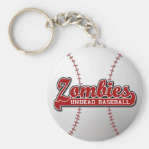 ZOMBIES Undead Baseball - keychain