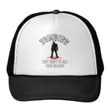 Zombies Warning - They Want To Eat Your Brains! Mesh Hats