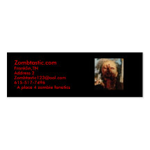 Zombtastic business cards