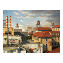 Zone Industrielle - Day Photographic Print