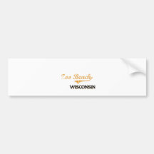 Zoo Beach Wisconsin Classic Bumper Sticker