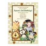 ZOO CREW Jungle *PHOTO* BIRTHDAY INVITE 5x7