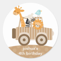 Zoo Safari Stickers