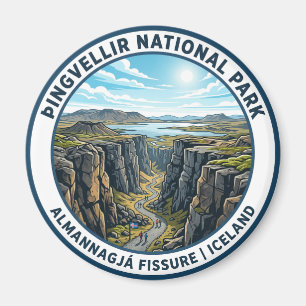 Þingvellir National Park Iceland Magnet