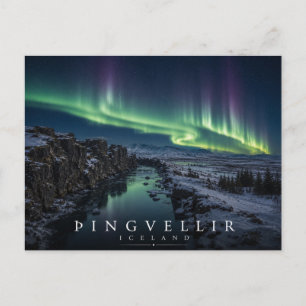 Þingvellir National Park Rift Valley Iceland Postcard
