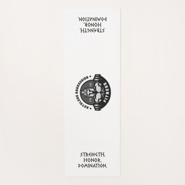 “ΜΟΛΩΝ ΛΑΒΕ” Spartan Warrior Yoga Mat (Back)