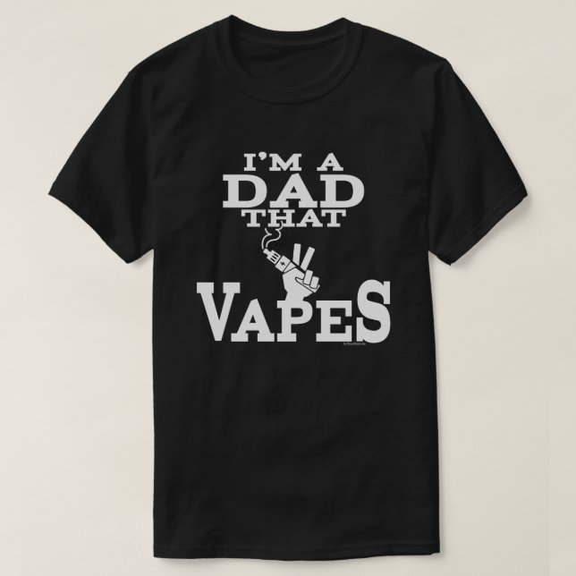 Ω VAPE Shirt | Dad that Vapes |  VapeGoat™ (Design Front)