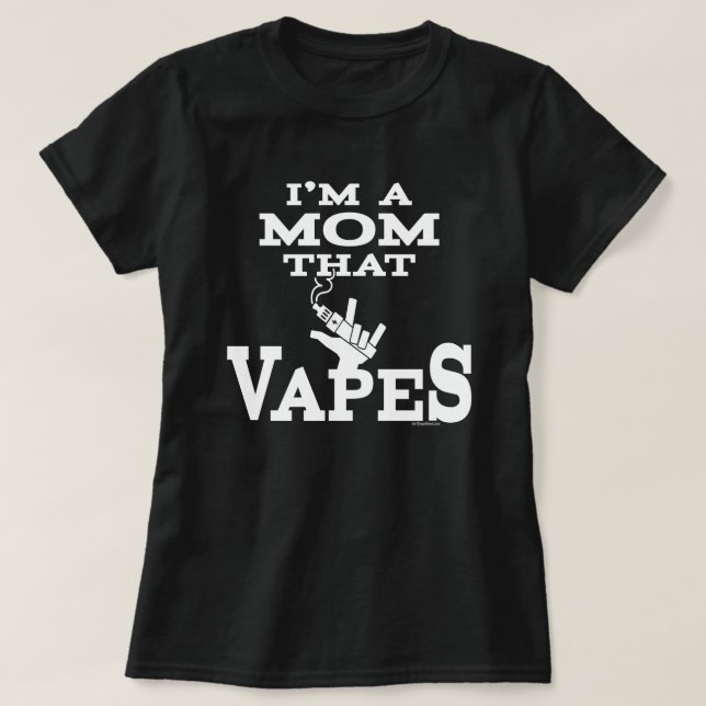 Ω VAPE Shirt | Mum that Vapes |  VapeGoat™ (Design Front)