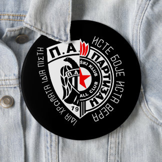 ПАОК ПАРТИЗАН  6 CM ROUND BADGE