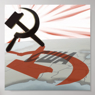 "США" Communist America Poster