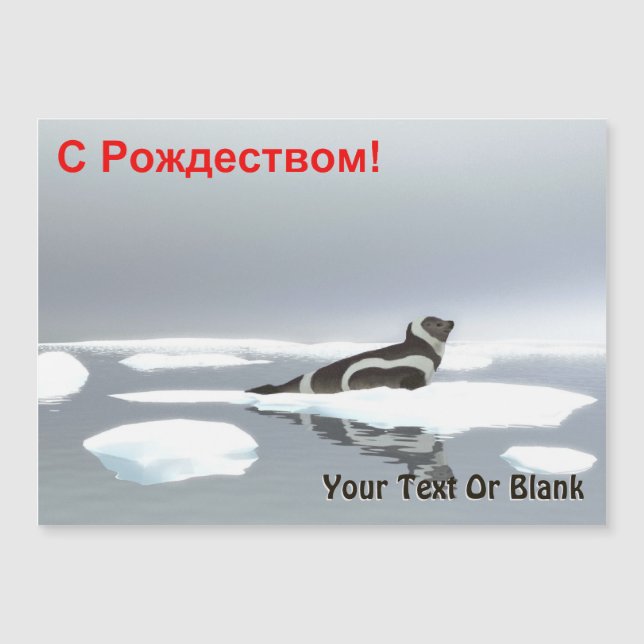 С Рождеством - Ribbon Seal (Front)
