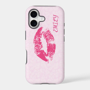 Сase For iPhone With A Picture Of Pink Lips