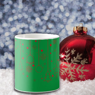 Сhristmas Ball star decoration green Classic Mug