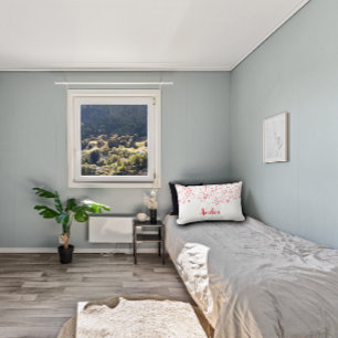 Сhristmas red  Ball star  bell decoration name Lumbar Cushion