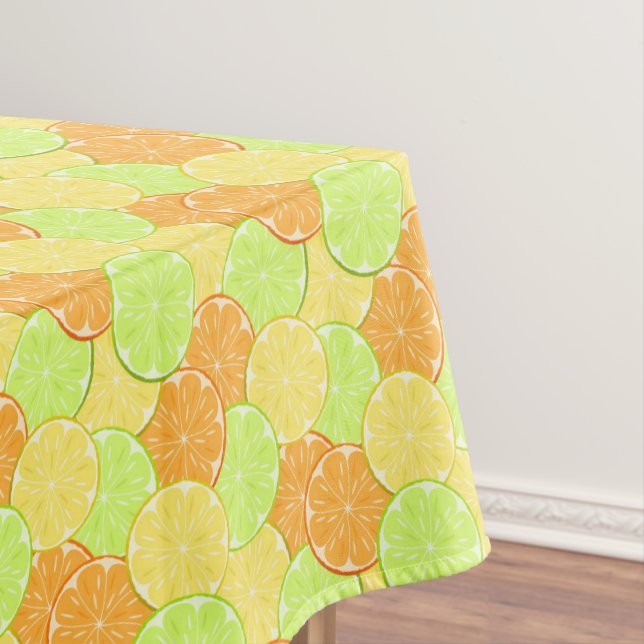 Сitrus of orange, lemon, lime tablecloth (In Situ)