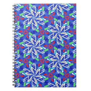 Сollage snowflakes notebook