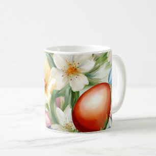 Сolorful Spring Floral Field. Painting Coffee Mug