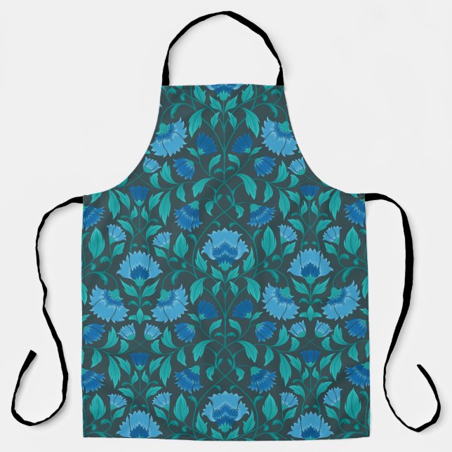 Сornflower pattern apron (Front)