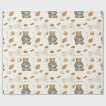 Сozy warm autumn wrapping paper