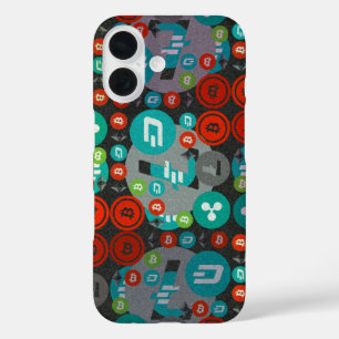 Сryptocurrency pattern iPhone 16 case