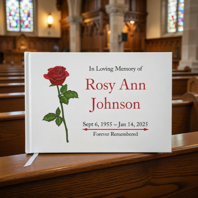 Сustom Funeral Memorial Guest Book (Creator Uploaded)