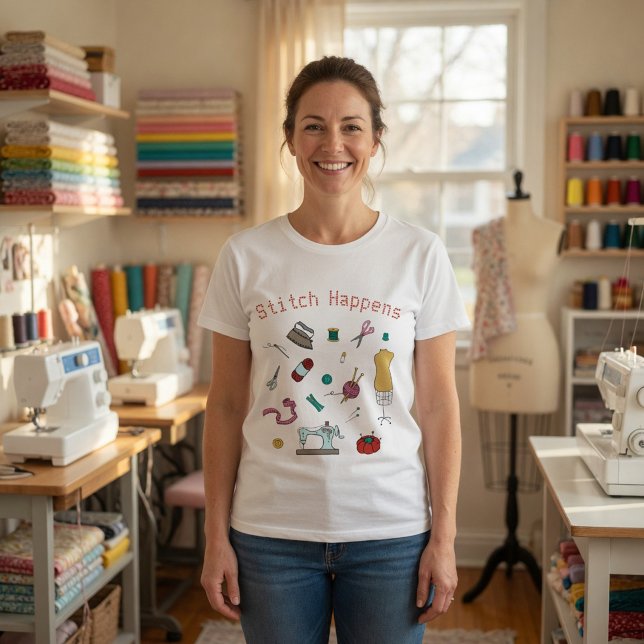 Сustom Sewing & Crafting Tools T-Shirt (Creator Uploaded)