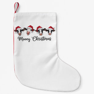Сute Christmas Cows Mooey Xmas Heifer Highland Cow Small Christmas Stocking