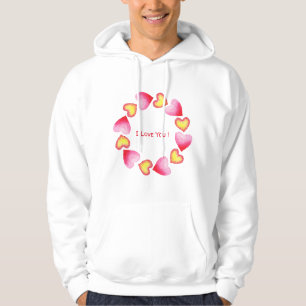 Сute Romantic I Love You Valentine's Day Hoodie