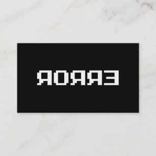 ЯOЯЯƎ   ERROR BUSINESS CARD