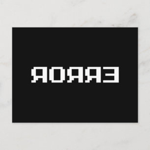 ЯOЯЯƎ ERROR POSTCARD