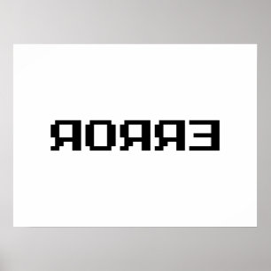 ЯOЯЯƎ   ERROR POSTER