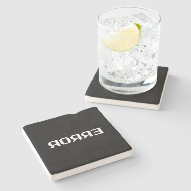 ЯOЯЯƎ | ERROR STONE COASTER (Side)