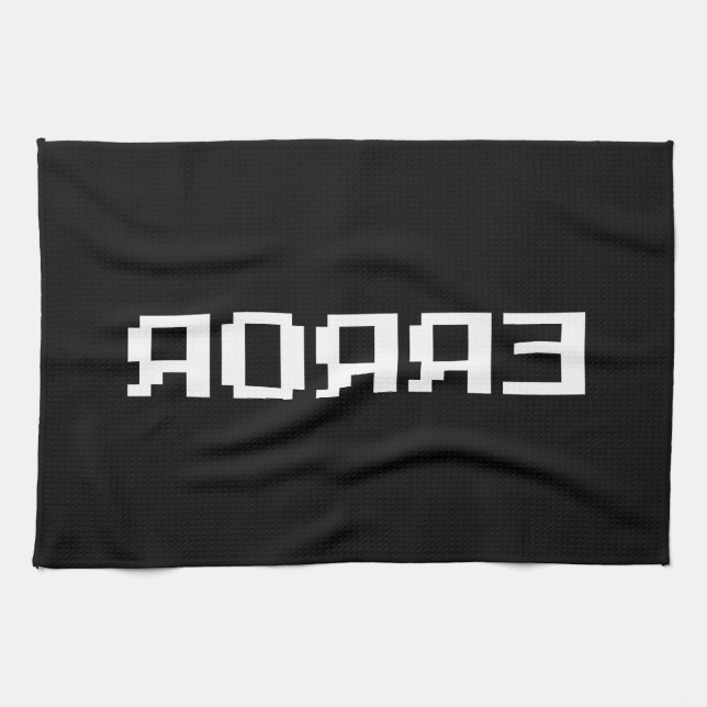 ЯOЯЯƎ | ERROR TEA TOWEL (Horizontal)