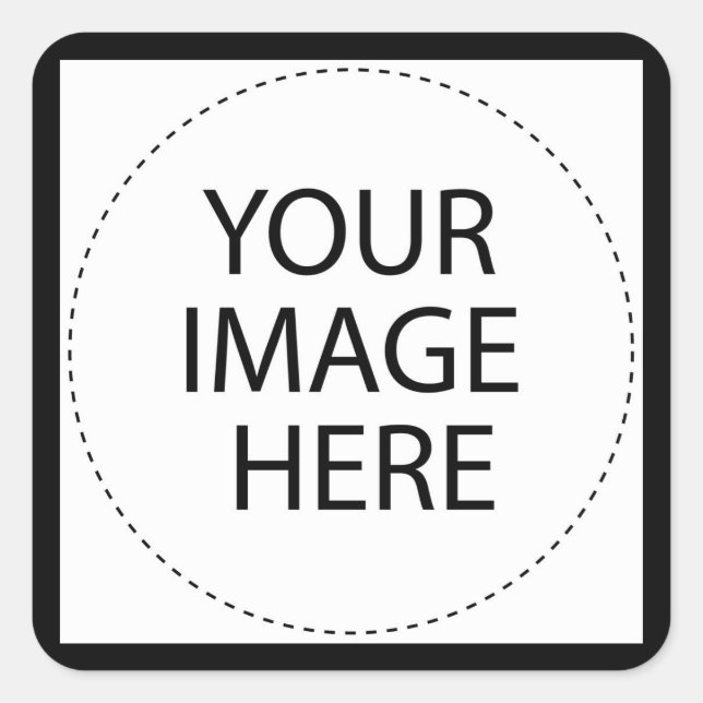 ѺѲѻѳо●•◦ CREATE YOUR OWN - PERSONALIZE BLANK Square Sticker (Front)