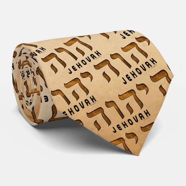 יהוה Jehovah Tie (Rolled)