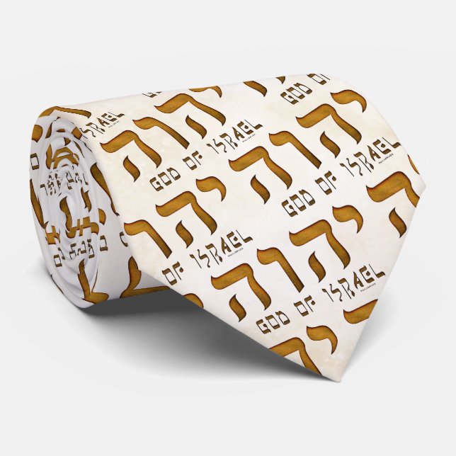 יהוה Yehweh Tetragrammaton Tie (Rolled)